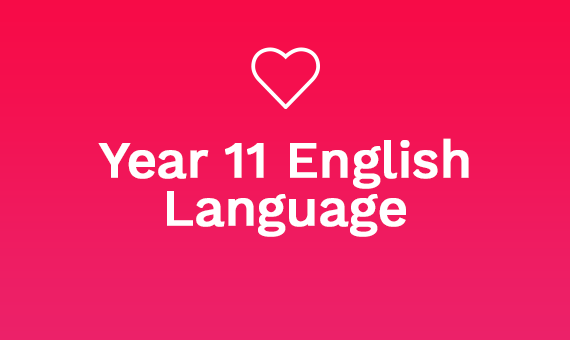 Year 11 English Language 